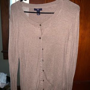 Button up beige cardigan
